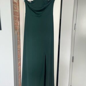Elegant Green Evening Gown-Birdy Grey Gene Dress Bridesmaid Dress Emerald